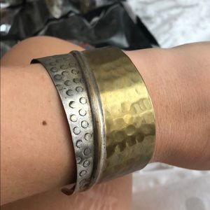 Gold and Silver Bangle